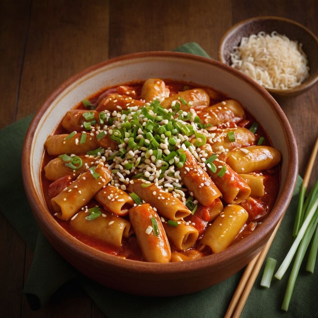 Koreanische Tteokbokki: Rezept für scharfe Reiskuchen