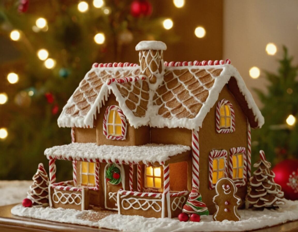 Dekorationsideen für ein festliches Aussehen - Lebkuchenhaus selber bauen: Rezept und Anleitung für Weihnachten