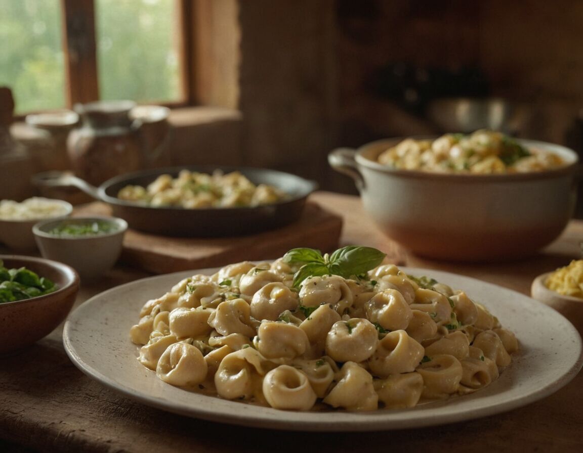 Sahnige Alfredo-Soße: Cremige Ergänzung für alle Füllungen - Leckere Tortellini Rezepte: Vielfältige Füllungen und Soßen