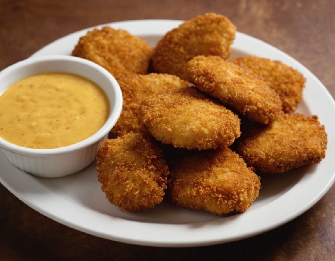 Eier verquirlen und Hähnchenstücke eintauchen - Chicken Nuggets selber machen: Knusprige Hähnchenstücke für Zuhause