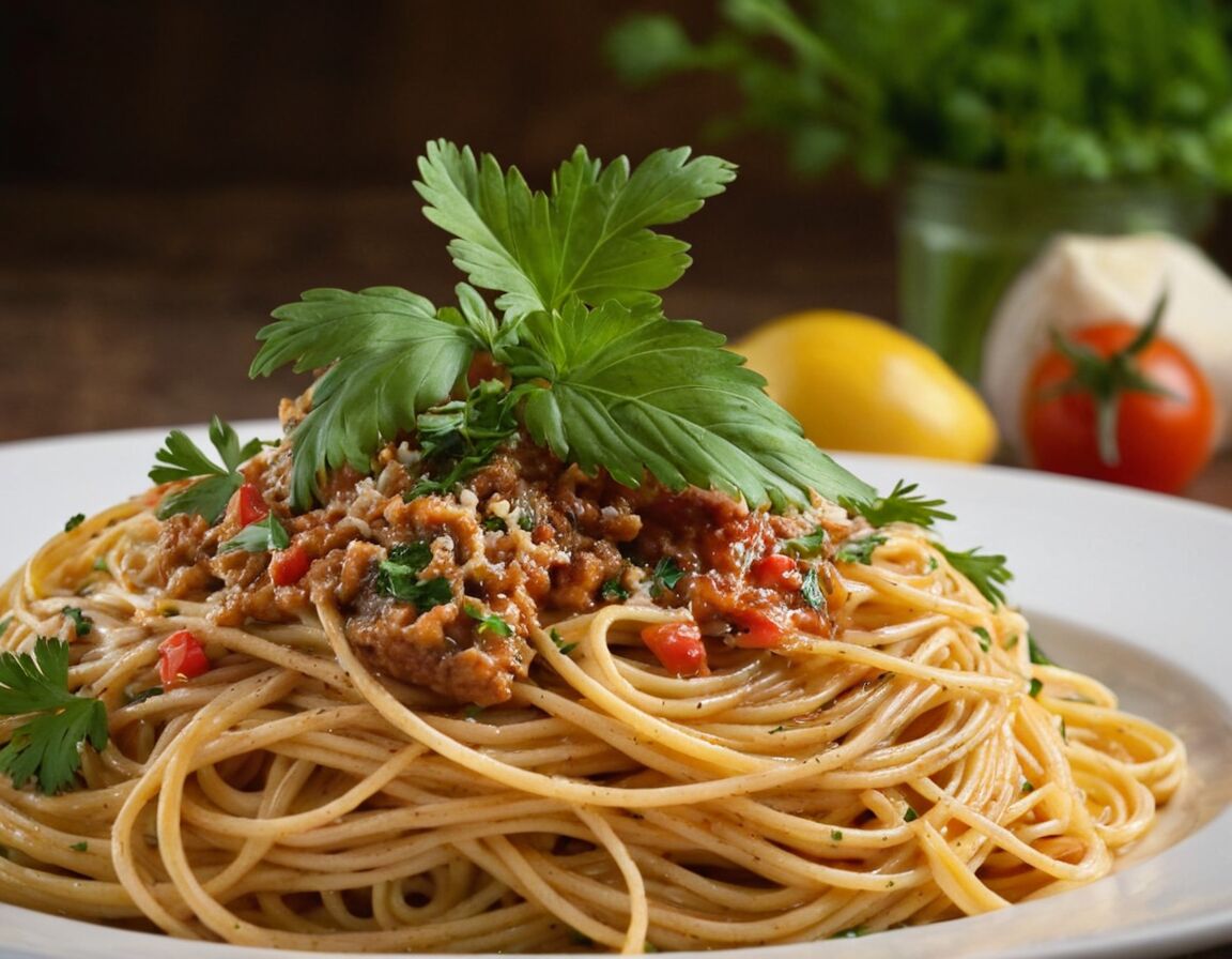 Mit Petersilie, Salz und Pfeffer würzen - Spaghetti Aglio e Olio: Einfaches Rezept für den italienischen Klassiker