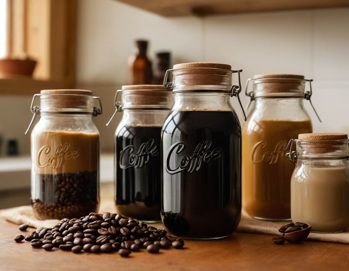 Kaffeeöl abfüllen und lagern   - Kaffeeöl selber machen: Rezept und Anwendung in der Küche