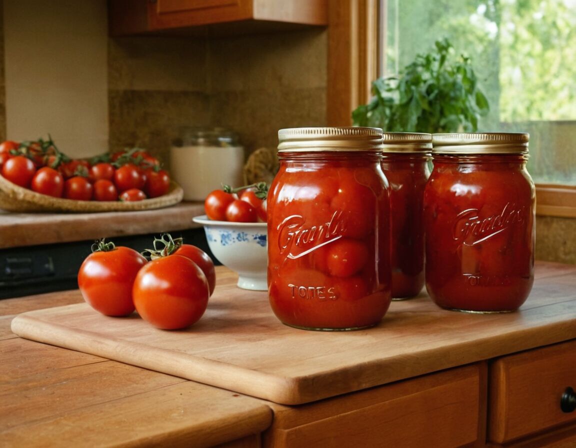 Lagerung und Haltbarkeit der eingekochten Tomaten - Tomaten einkochen wie Oma: So konservieren Sie den Sommer