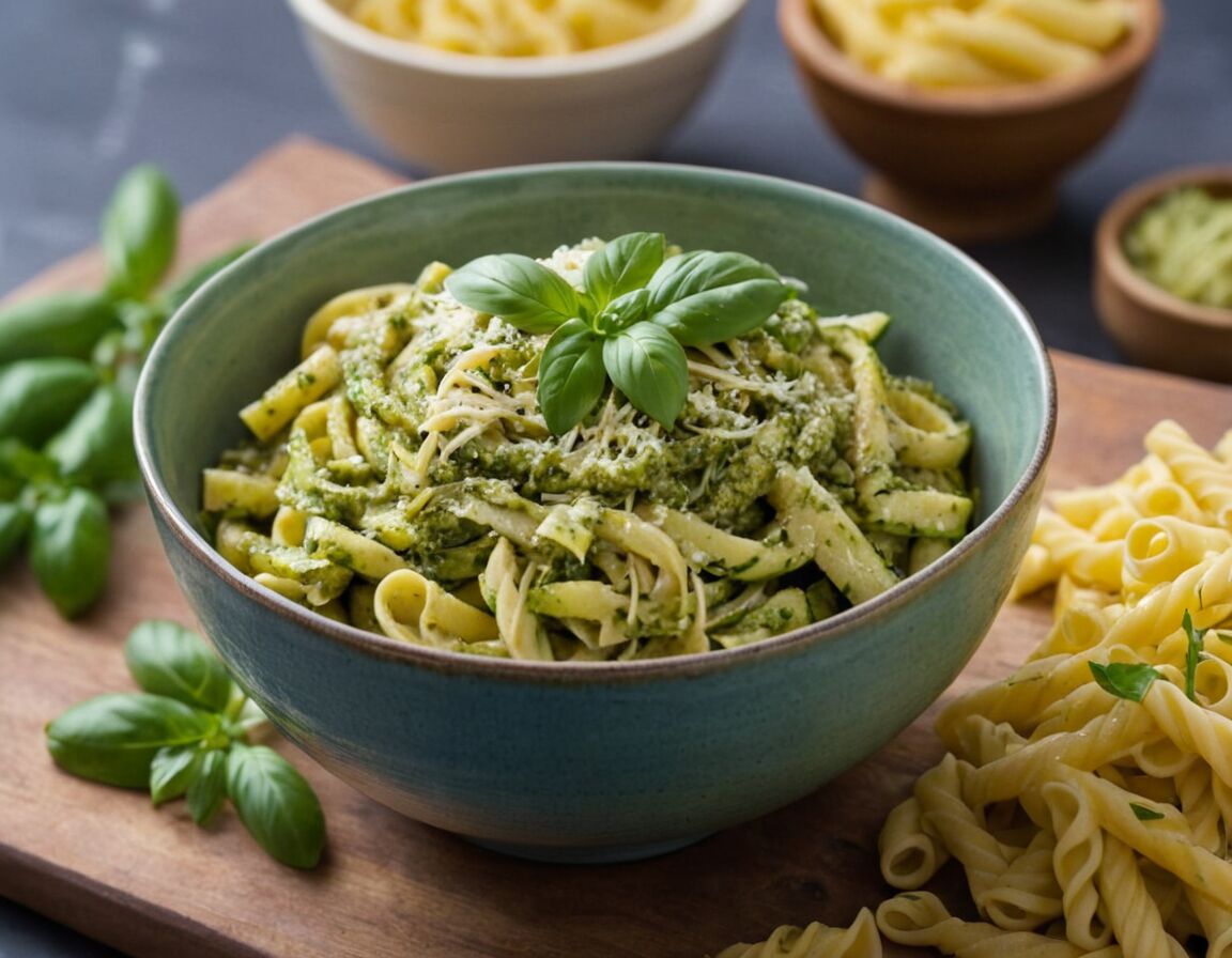 Alles pürieren bis zur gewünschten Konsistenz   - Zucchini-Pesto selber machen: Leckeres Rezept für Pasta und mehr