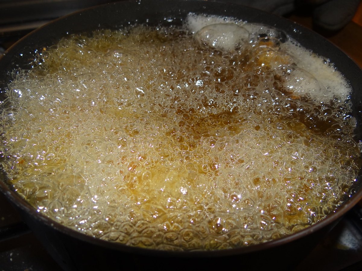 Frittieren in heißem Öl