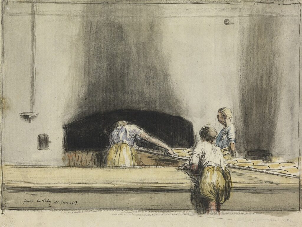 An Oven - the bread for the front is baked at the base Art.IWMART1416