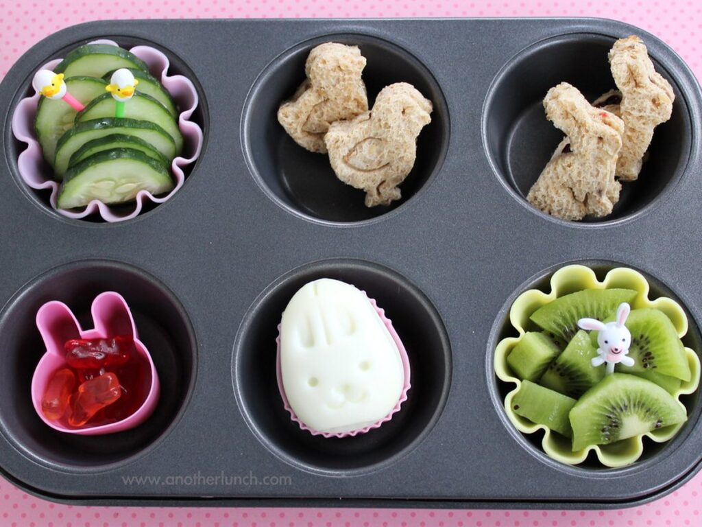 Muffin TIn Monday springtime easter muffin tin meal