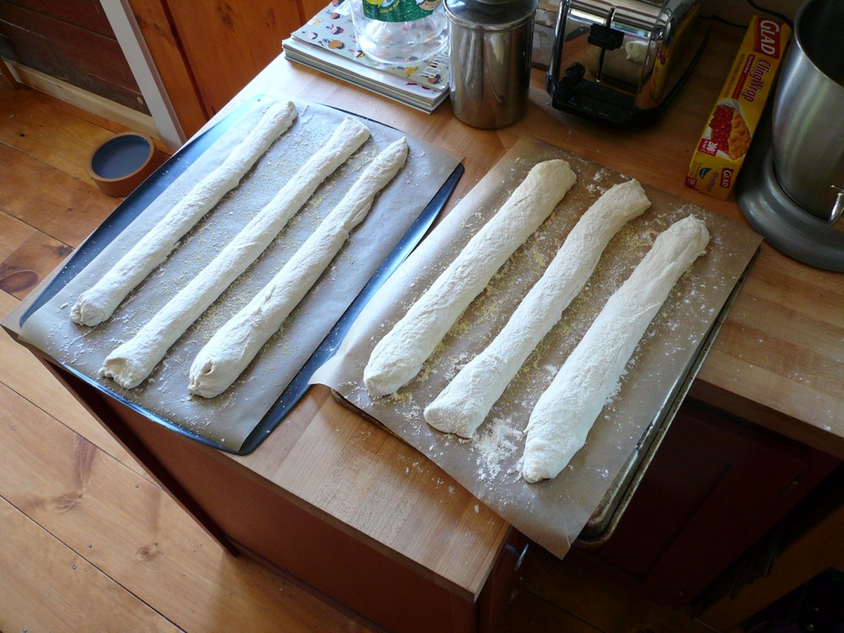 Baguette wird geformt