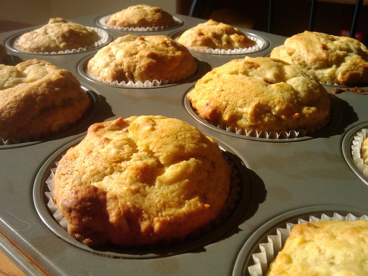 Bananenmuffins mit Walnüssen