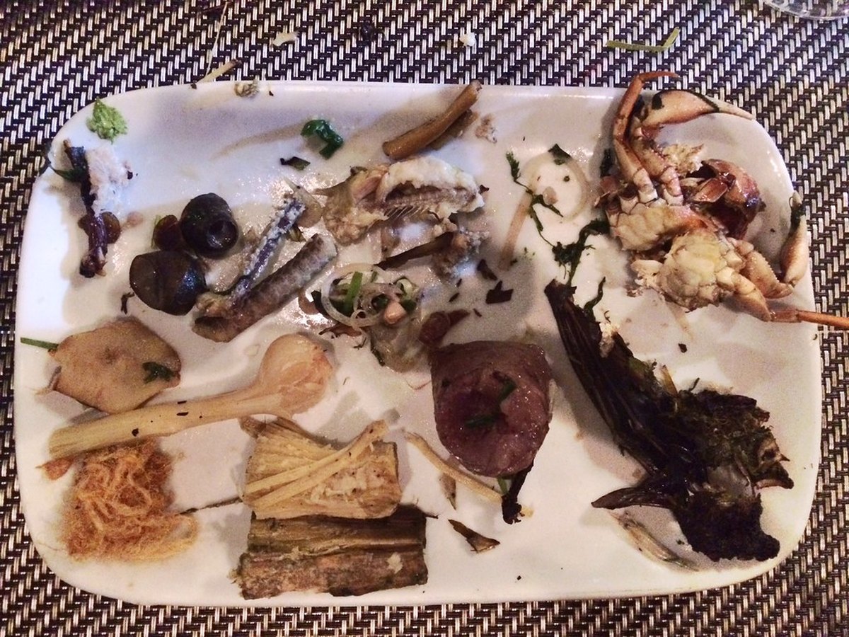 Rohe Garnelen aus dem Gefrierbeutel