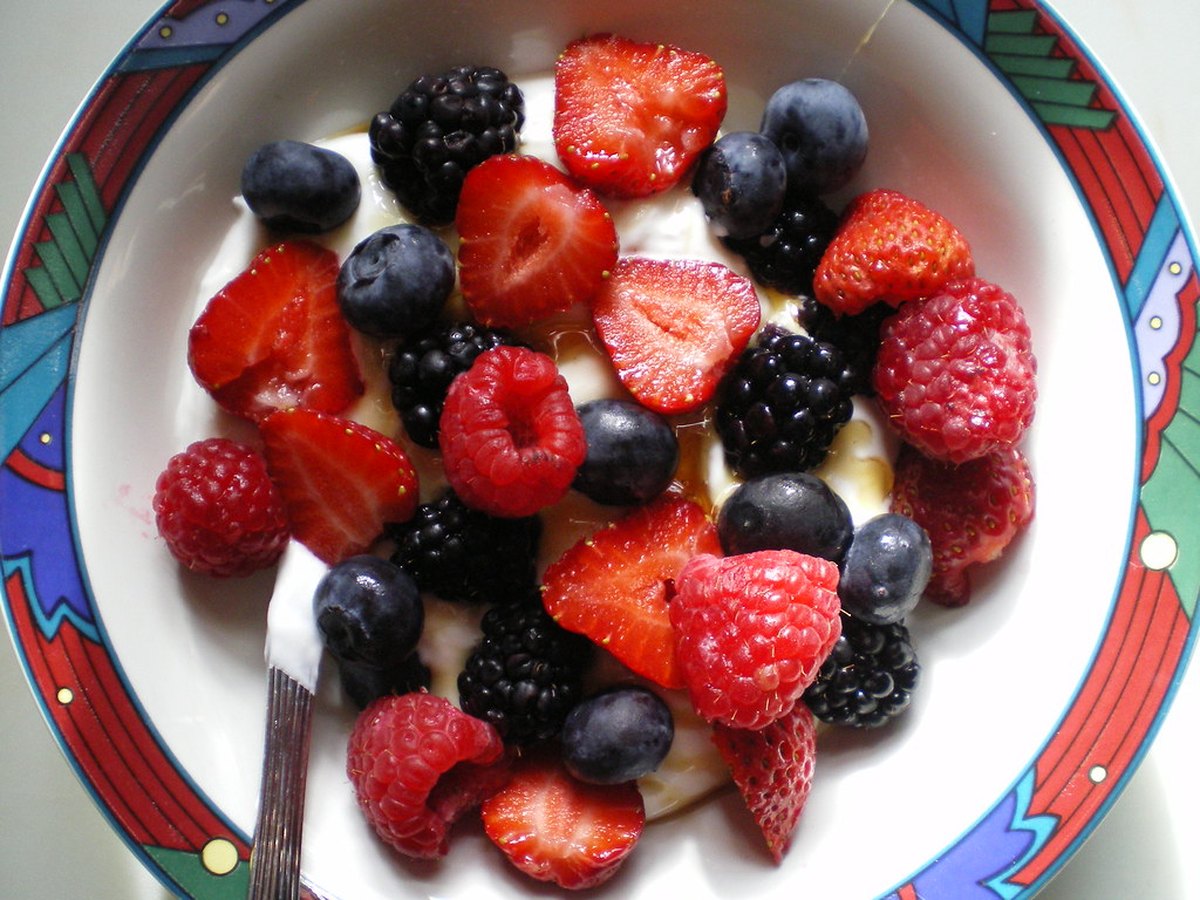 Griechischer Joghurt in einer Schüssel