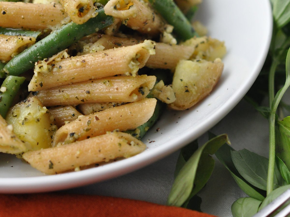 Ein Löffel Pesto auf der Suppe