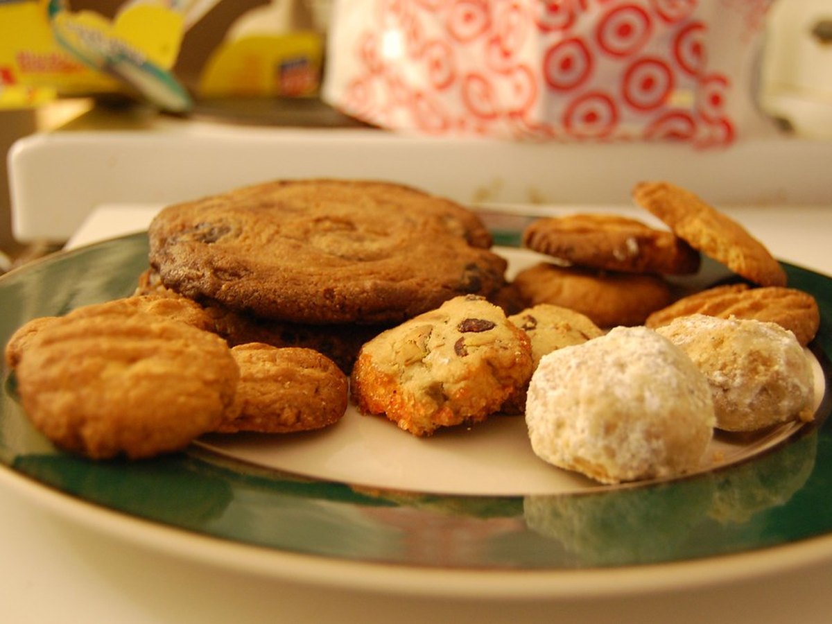 Kipferl auf dem Backblech vor dem Backen