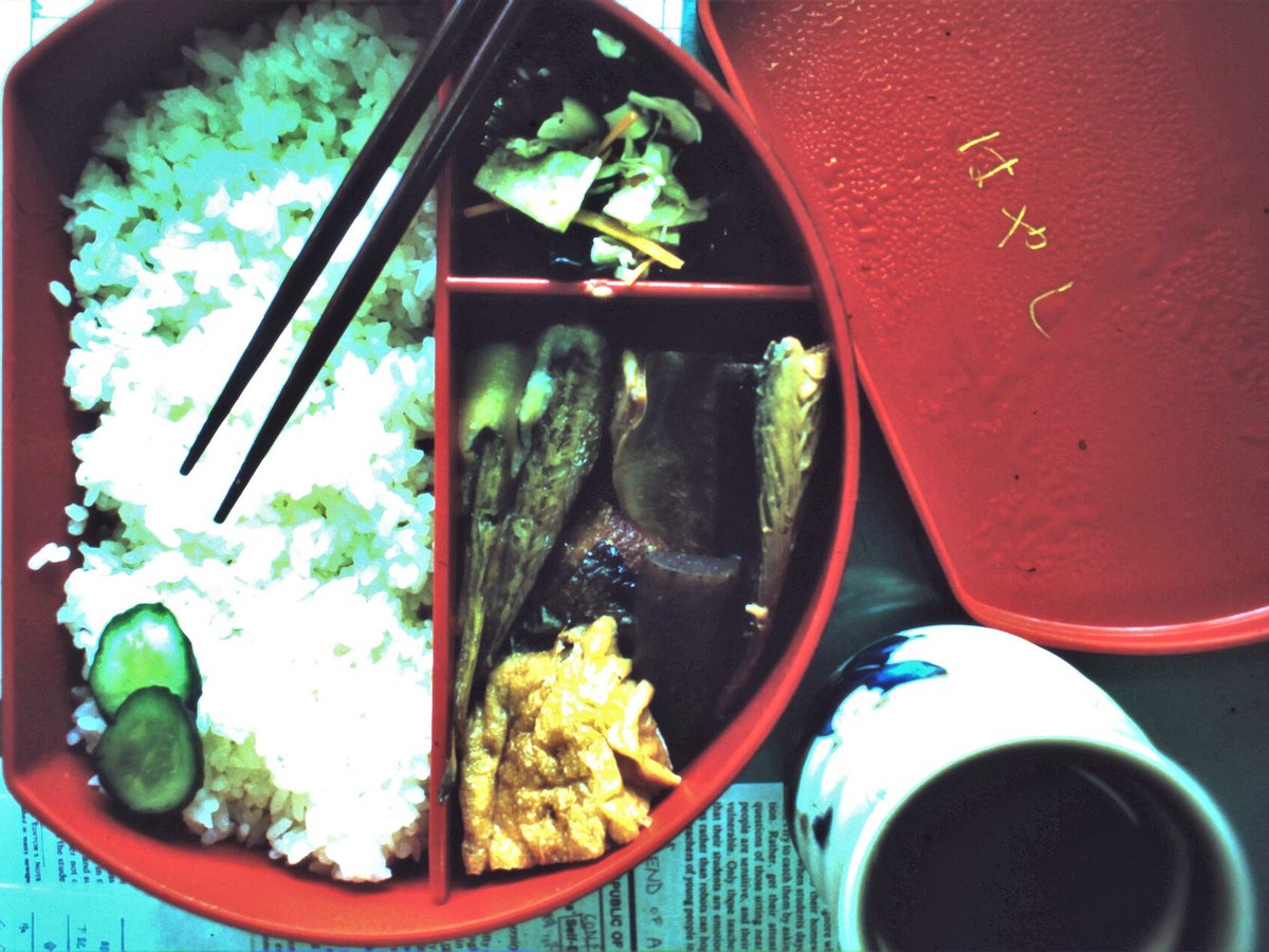 Bento-Box mit Reis und Gemüse