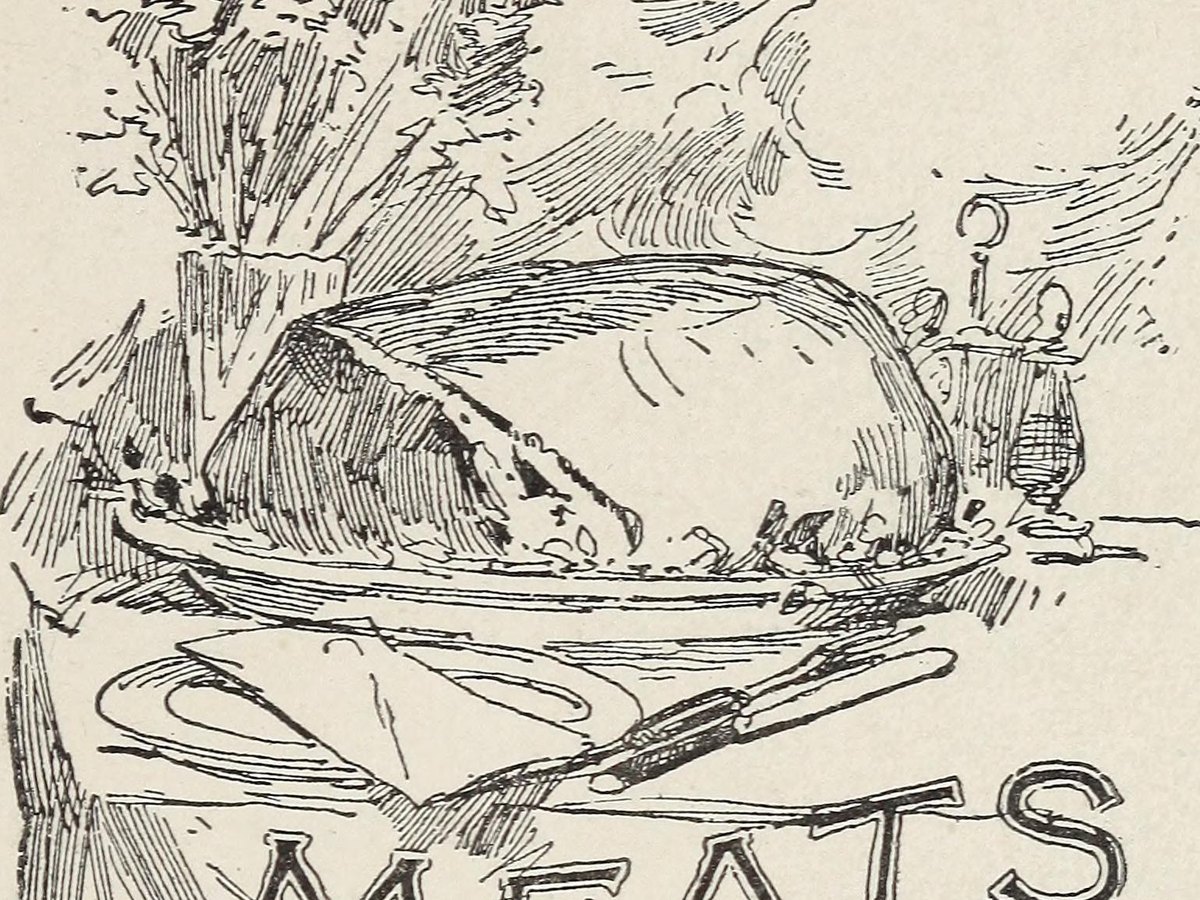 Fleisch und Knochen im Topf mit kaltem Wasser